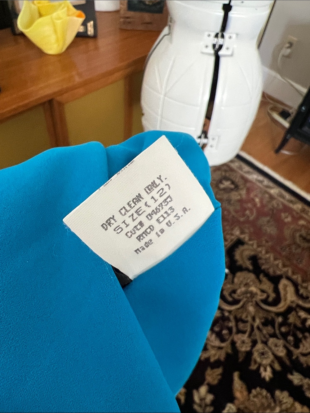 Laundry By Shelli Segal Teal Halter Maxi Dress with Contrast Hem - Picture 13 of 13